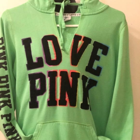 PINK Victoria's Secret Sweaters - Love pink green sweater for girls